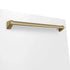 ZLINE Autograph 24" Dishwasher, White Door, Bronze DWMTZ-WM-24-CB
