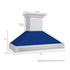 ZLINE 48" Autograph DuraSnow Stainless Blue Wall Range Hood 8654SNX-BG-48