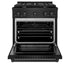 ZLINE 30"Paramount Dual Fuel Range Black Stainless Steel, SDRB-30