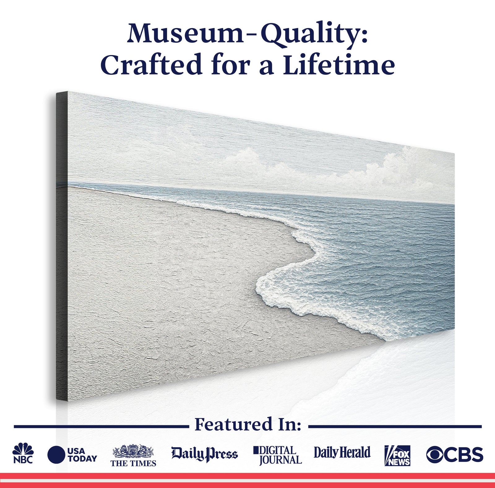 Abstract Beach Shore Wall Art