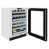 ZLINE 24" Touchstone Dual Zone 44 Bottle Wine Cooler Black Matte Glass Door RWDO-BLM-24