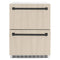 ZLINE 24" Touchstone 168 Can Outdoor-Rated Dual Refrigerator Drawer, Panel Matte Black, RDSPOZ-24-MB