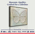3D White Butterfly Wall Art