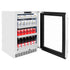 ZLINE 24" Touchstone 151 Can Beverage Fridge White Matte Glass Door RBSO-WM-24