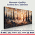 Rustic Forest Sunset Wall Art