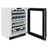 ZLINE 24" Touchstone Dual Zone 44 Bottle Wine Cooler Black Stainless Steel Glass Door RWDO-BS-24