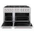 ZLINE 48"Classic Double Oven Gas Range, Stainless Steel, Brass Burners, CGR-BR-48