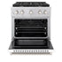 ZLINE 30"Paramount Dual Fuel Range Stainless Steel, White Matte, SDR-WM-30