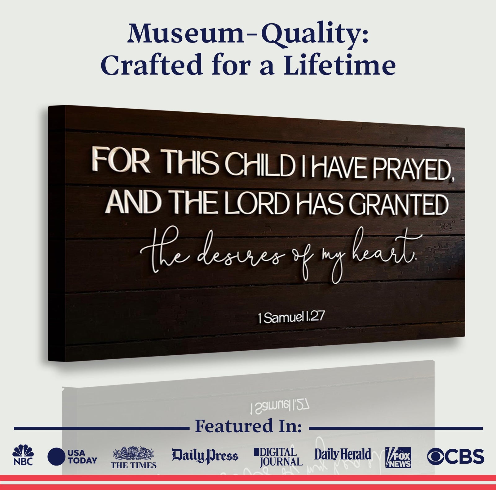 1 Samuel 1:27 - For This Child I Have Prayed Sign V