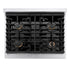 ZLINE 30" Paramount Gas Rangetop DuraSnow® Stainless Steel Brass Burners SRTS-BR-30