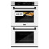 ZLINE 30"Professional True Convection Double Wall Oven, Air Fry, Self Clean, DuraSnow® Matte Black WADSZ-WM-30-MB