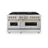 ZLINE 60" Autograph Edition Dual Fuel Range, DuraSnow, RASZ-SN-60-CB