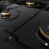 ZLINE 48" Paramount Gas Rangetop Black Stainless Steel Brass Burners SRTB-BR-48