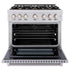 ZLINE 36" Select Gas Range Convection Gas Oven Stainless Steel Brass Burners HGR-BR-36