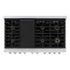 ZLINE 48"Paramount Dual Fuel Range DuraSnow® Brass Burners SDRS-BR-48