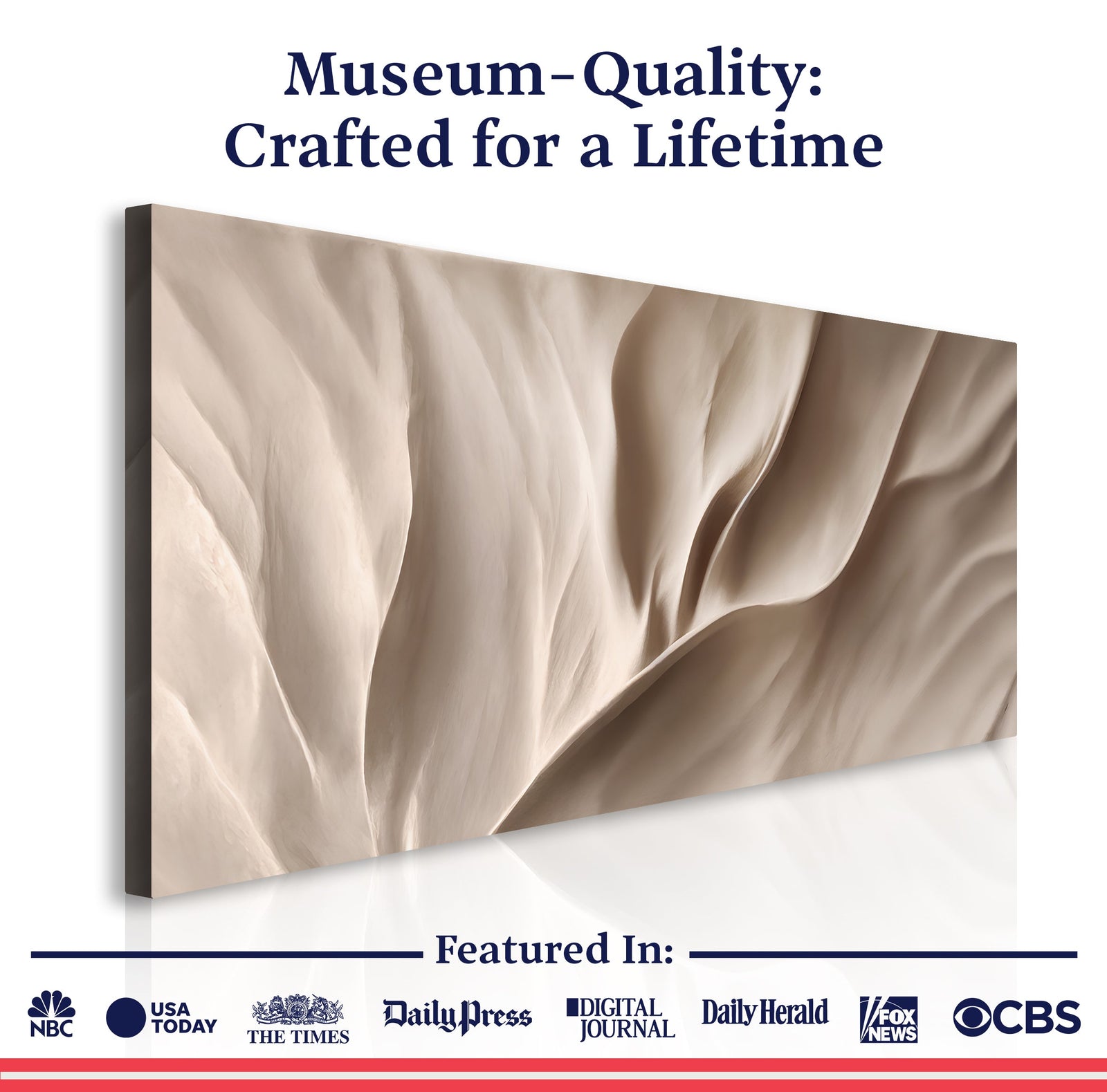 Soft Waves of Elegance Wall Art
