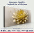 Golden Lotus Minimalist Abstract Wall Art III