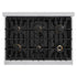 ZLINE 36" Classic Gas Range, Convection Gas Oven Stainless Steel, Matte Black CGRZ-36-MB