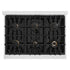 ZLINE 36"Classic Gas Range, Convection Gas Oven, DuraSnow® Stainless Steel, Matte Black CGRSZ-36-MB