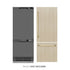 ZLINE 30" Panel Ready Built-In Bottom Freezer Refrigerator,Water Dispenser, Ice Maker,Graphite Gray, Gold GRBIVZ-30-G