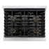ZLINE 30"Gas Range, Convection Gas Oven , DuraSnow® Matte Black, SGRSZ-30-MB