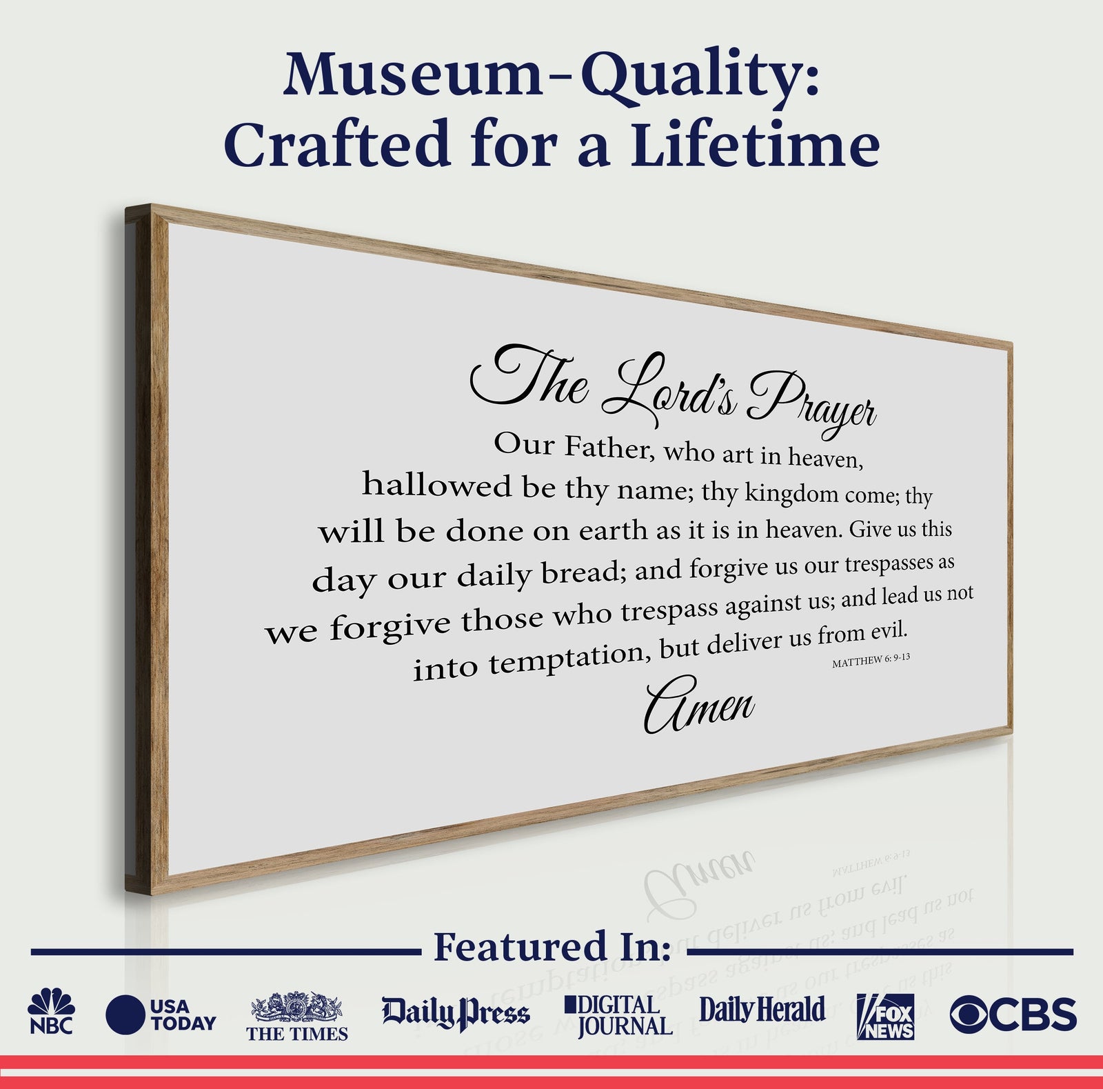 The Lord's Prayer Faith Sign