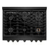 ZLINE 36"Paramount Dual Fuel Range Black Stainless Steel, SDRB-36