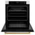 ZLINE 30" Autograph Edition Professional True Convection Single Wall Oven, Air Fry, Self Clean, Stainless Steel, Gold WASZ-30-G