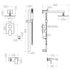 ZLINE Bliss Shower System Oversized Shower Head, BLS-SHS16-CH