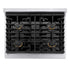 ZLINE 30"Gas Range, Convection Oven Stainless Steel, Matte Black, SGRZ-30-MB