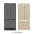 ZLINE 36" Panel Ready Built-In Bottom Freezer Refrigerator,Water Dispenser, Ice Maker,Graphite Gray, Champagne Bronze GRBIVZ-36-CB