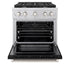 ZLINE 30"Paramount Dual Fuel Range Stainless Steel, Black Matte, SDR-BLM-30