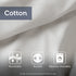 Duvet Cover Mini Set White Full/Queen