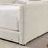 Cute Rabbit Ear Upholstered Platform Bed Frame With Safety Rail