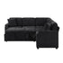 Modern L Shaped Sectional Sofa Bed With Hidden Storage Upholstery