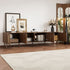 TV Stand For TVs Up To 85" With Fluted Door, Cable Management, Soft-Closing Hinges - Walnut