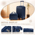 14'/20' 2-Piece ABS Spinner Wheel Luggage Set