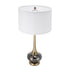 D15x29 Table Lamp with Glass Drum Shade
