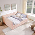 Gingham Daybed With USB Charging Port, Wave-Shaped Design