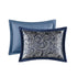 12 Piece Comforter Set with Cotton Bed Sheets Navy Cal King