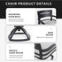 Outdoor Patio Swivel Rocker With Outdoor Grade Sunbrella Fabric Cushions (Set of 2) - Ember Black