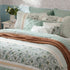 9 Piece Cotton Percale Comforter Set Aqua