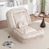 Upholstered Human Dog Bed And Pets, Bean Bag Floor Sofa With Massage Pillow, 5 Adjustable Positions & 2 Soft Pillows