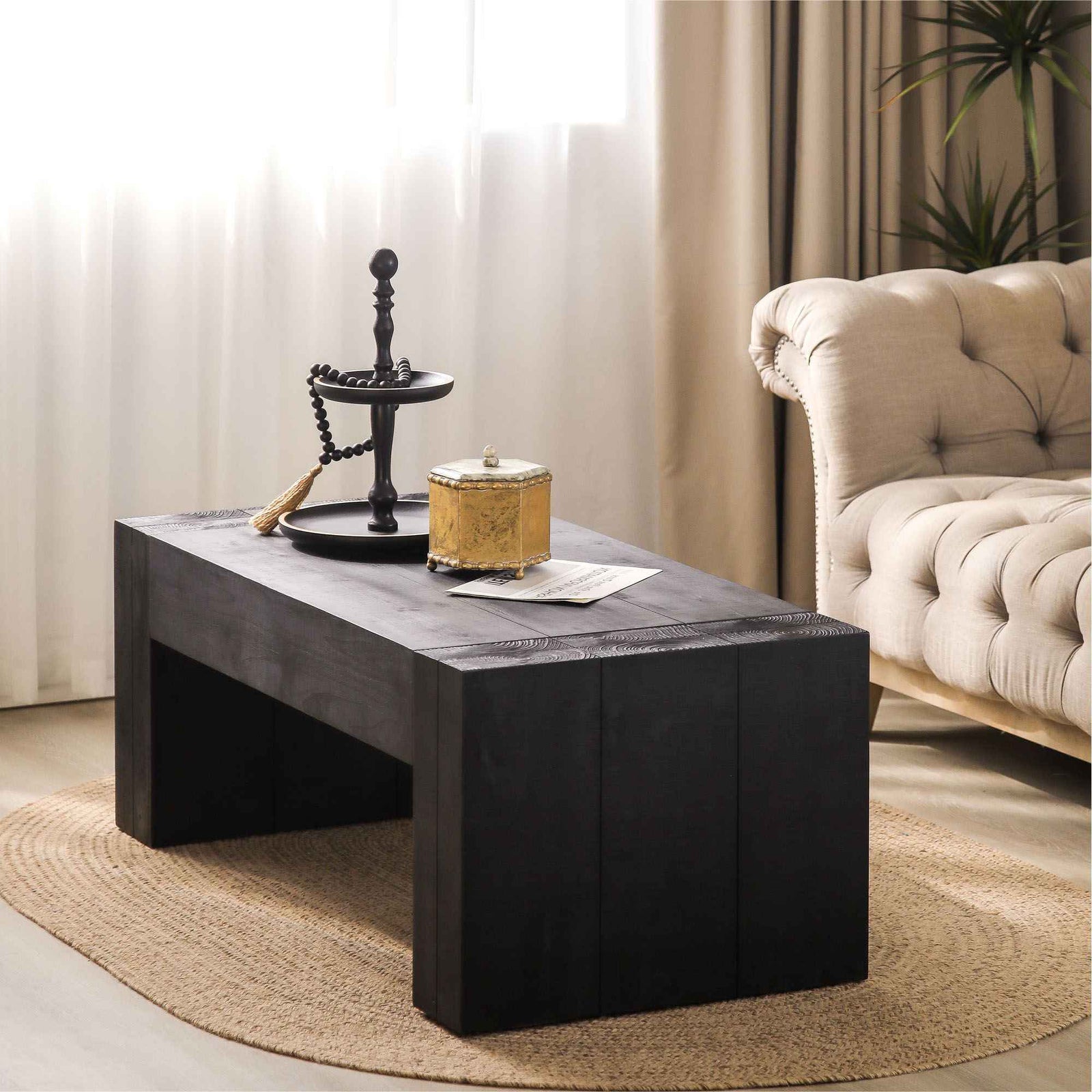Minimalist Rectangular Center Table For Living Room
