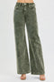 RISEN Full Size High Rise Wide Leg Corduroy Jeans Plus Size