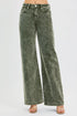 RISEN Full Size High Rise Wide Leg Corduroy Jeans Plus Size