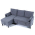 L-Shaped Reversible Chaise Sectional Sofa With Storage