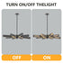 34' Modern Industrial Sputnik 8-Light Chandelier