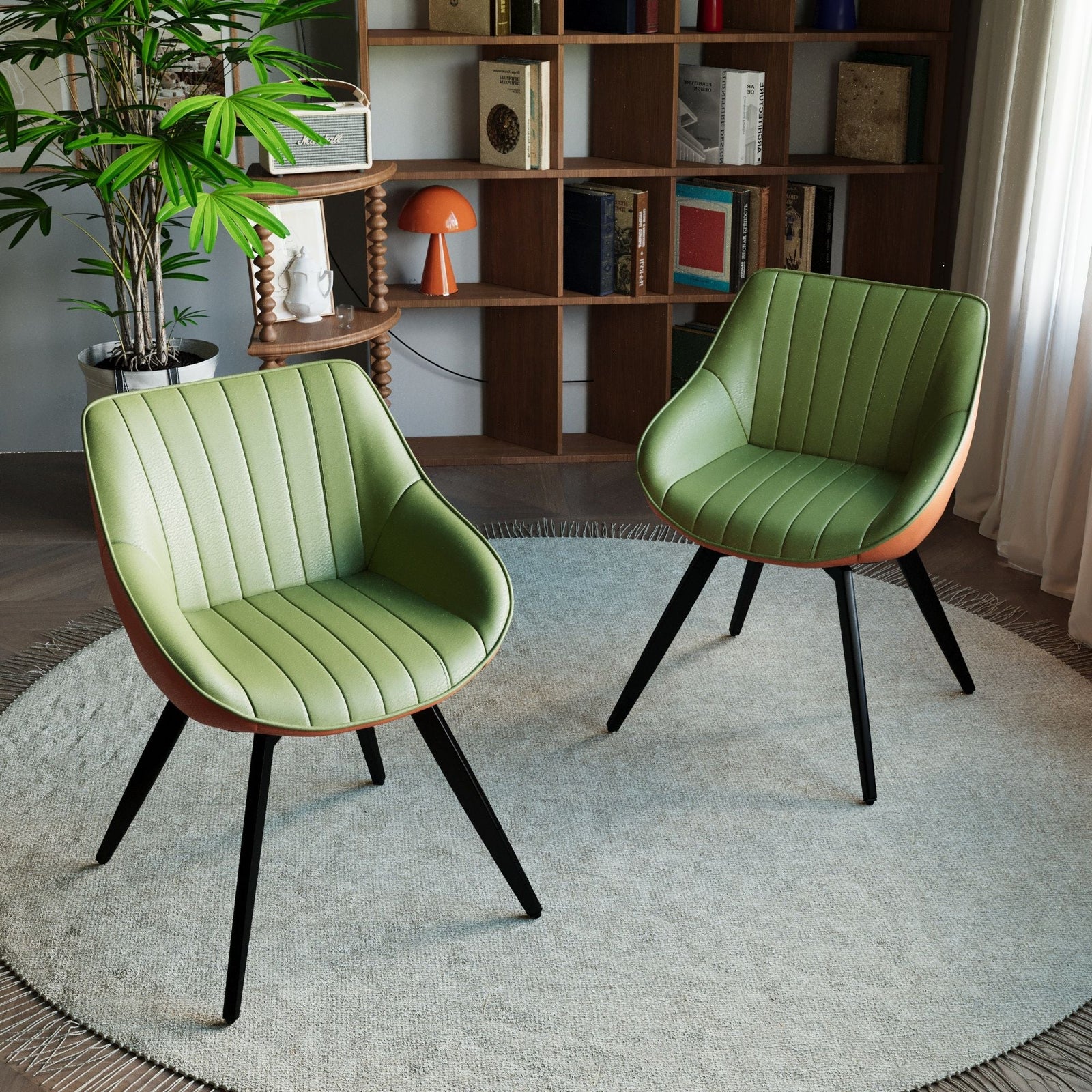 Modern Medieval Kitchen Dining Chair With 360 ° Rotation