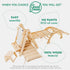 6 in 1 Montessori Climbing Set: Triangle Ladder + Arch/Rocker + Slide/Ramp + Net + Cushion + Art Addition